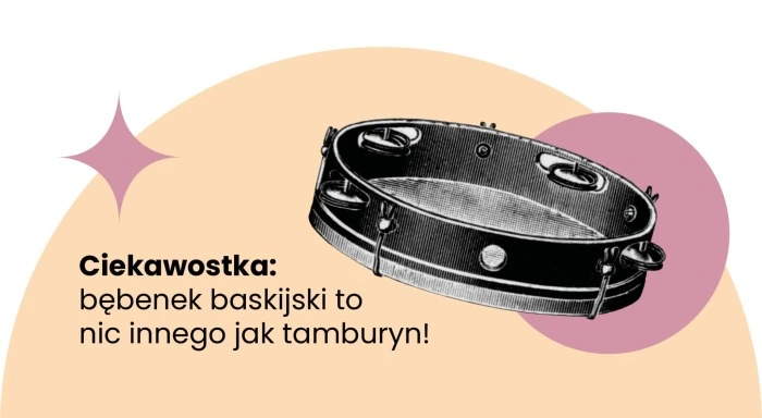 Grafika przedstawia tamburyn.