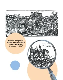 Podpis: Michael Wolgemut, Wilhelm Pleydenwurff – mapa Krakowa, drzeworyt (1493 r.)
